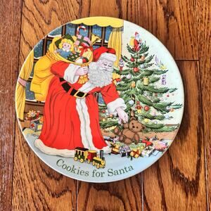 Spode Christmas Tree Cookies For Santa Plate 9" 4056317 Box Macy's Holiday